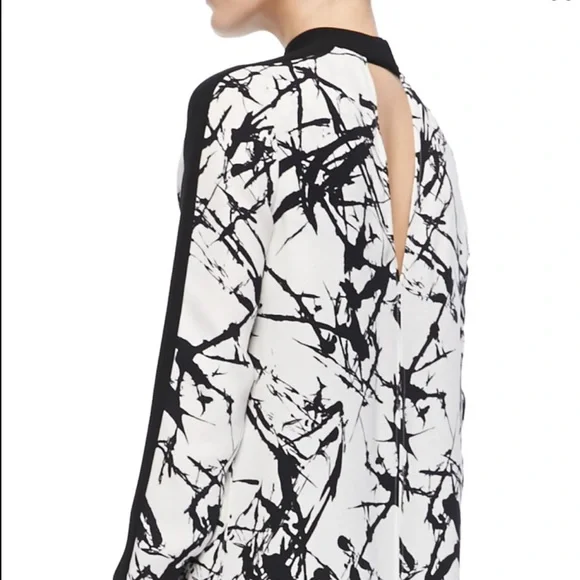 A.L.C. Isley Printed Mock-Neck Dress